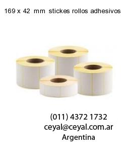 169 x 42  mm  stickes rollos adhesivos