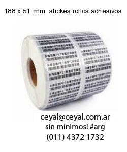 188 x 51  mm  stickes rollos adhesivos