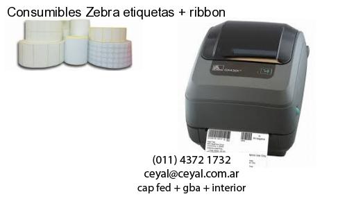 Consumibles Zebra etiquetas   ribbon