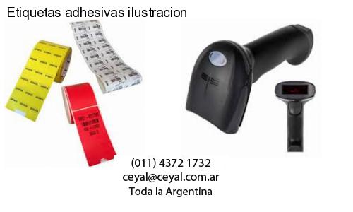 Etiquetas adhesivas ilustracion