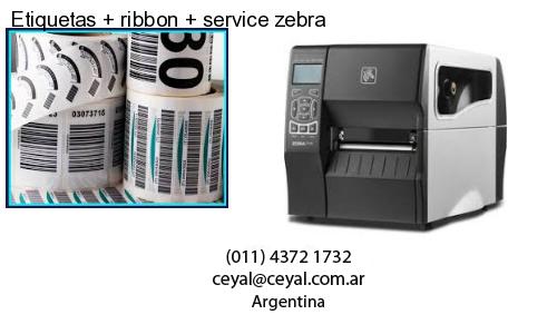 Etiquetas   ribbon   service zebra