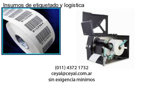 Insumos de etiquetado y logistica