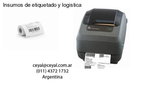 Insumos de etiquetado y logistica