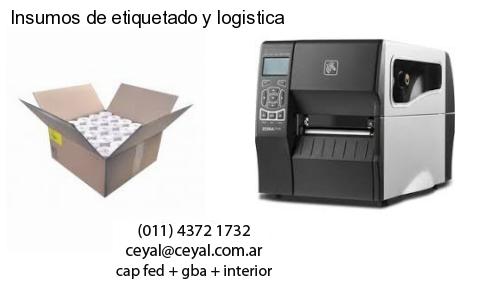 Insumos de etiquetado y logistica