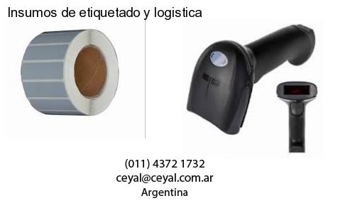 Insumos de etiquetado y logistica