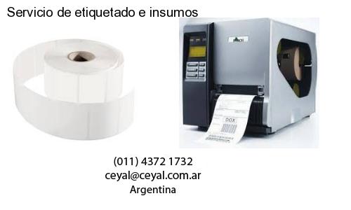 Servicio de etiquetado e insumos