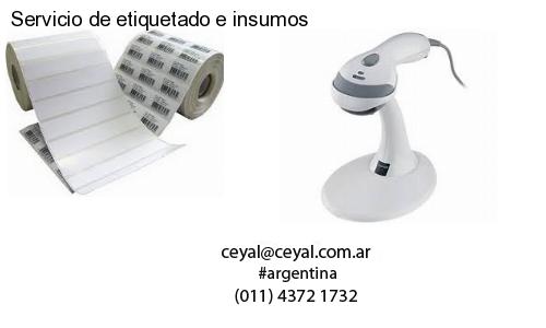 Servicio de etiquetado e insumos