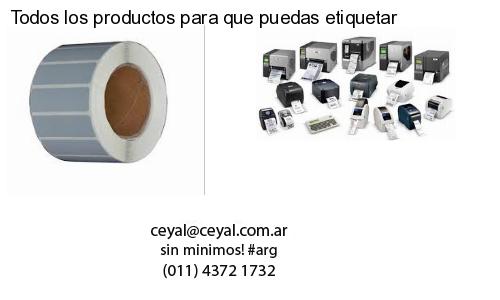 Todos los productos para que puedas etiquetar