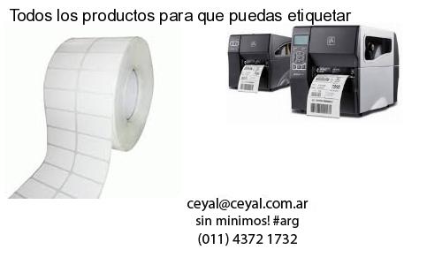 Todos los productos para que puedas etiquetar