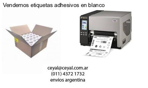 Vendemos etiquetas adhesivos en blanco