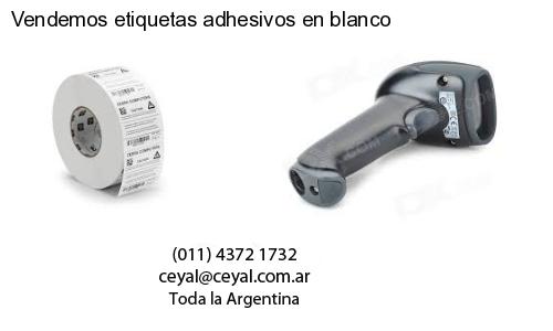 Vendemos etiquetas adhesivos en blanco