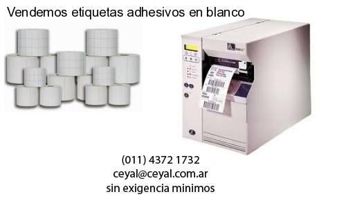 Vendemos etiquetas adhesivos en blanco