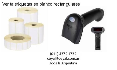 Venta etiquetas en blanco rectangulares