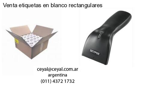 Venta etiquetas en blanco rectangulares