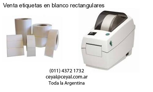 Venta etiquetas en blanco rectangulares