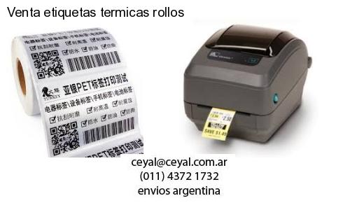 Venta etiquetas termicas rollos