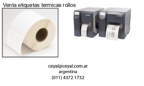 Venta etiquetas termicas rollos