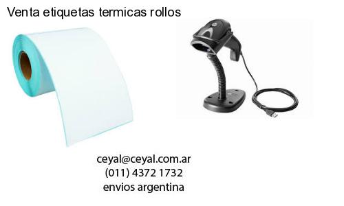 Venta etiquetas termicas rollos