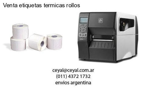 Venta etiquetas termicas rollos