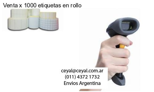 Venta x 1000 etiquetas en rollo