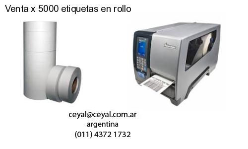 Venta x 5000 etiquetas en rollo