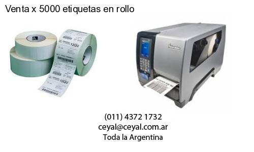 Venta x 5000 etiquetas en rollo