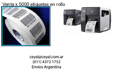 Venta x 5000 etiquetas en rollo