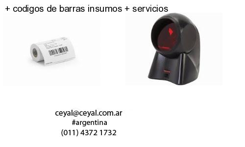   codigos de barras insumos   servicios