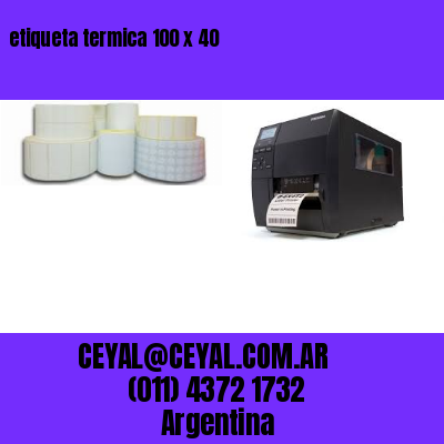 etiqueta termica 100 x 40