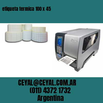 etiqueta termica 100 x 45