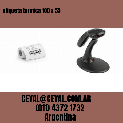 etiqueta termica 100 x 55