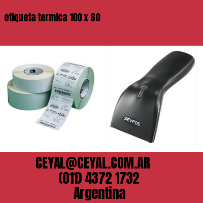 etiqueta termica 100 x 60