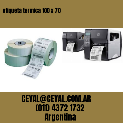 etiqueta termica 100 x 70