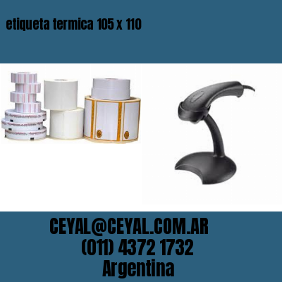 etiqueta termica 105 x 110