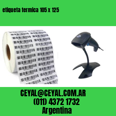 etiqueta termica 105 x 125