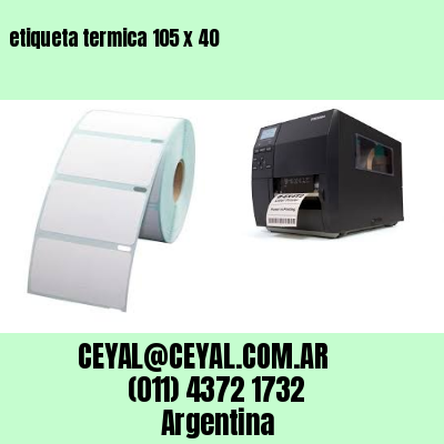 etiqueta termica 105 x 40