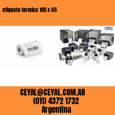 etiqueta termica 105 x 65