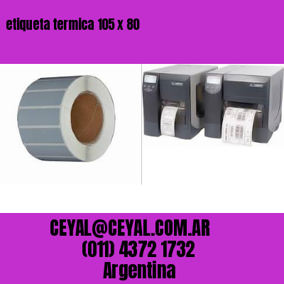 etiqueta termica 105 x 80