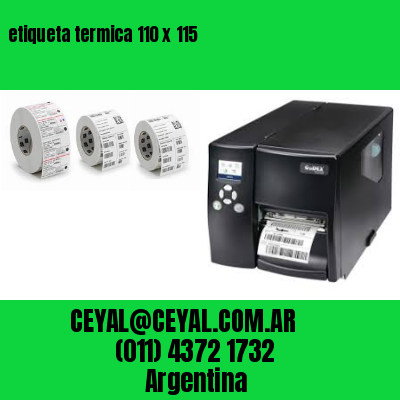 etiqueta termica 110 x 115