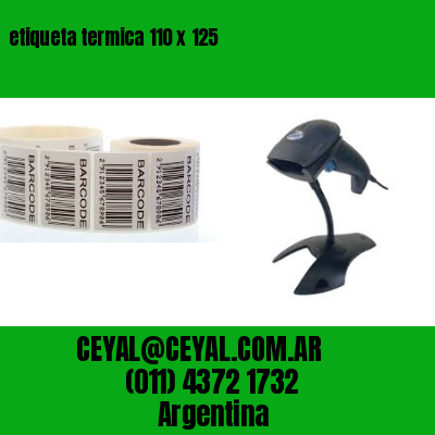 etiqueta termica 110 x 125