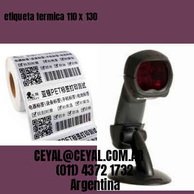 etiqueta termica 110 x 130