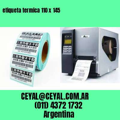 etiqueta termica 110 x 145