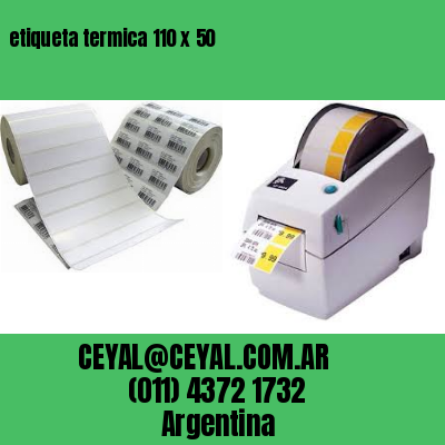 etiqueta termica 110 x 50