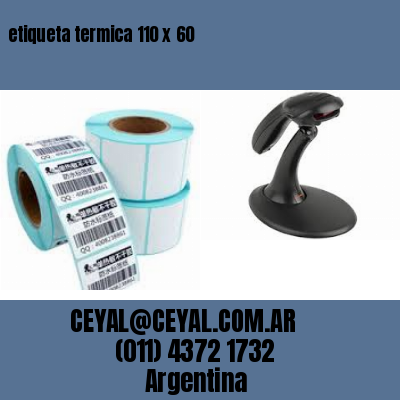 etiqueta termica 110 x 60