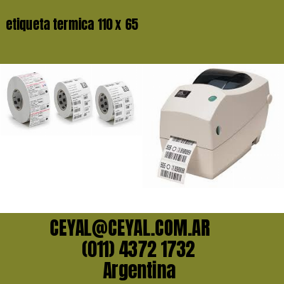 etiqueta termica 110 x 65