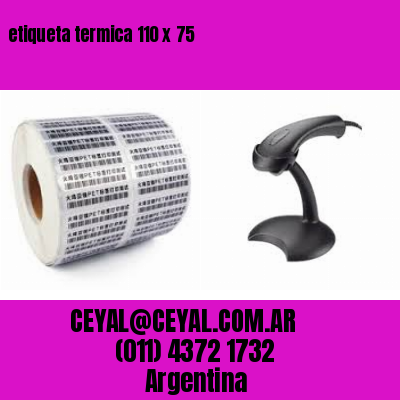 etiqueta termica 110 x 75