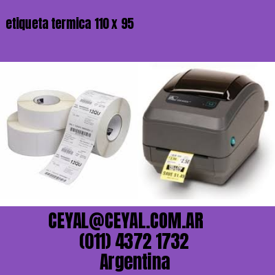 etiqueta termica 110 x 95