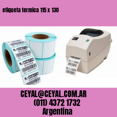 etiqueta termica 115 x 130