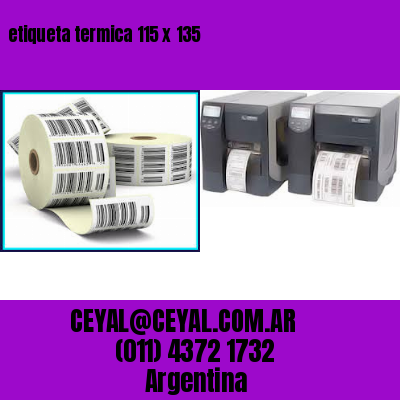 etiqueta termica 115 x 135