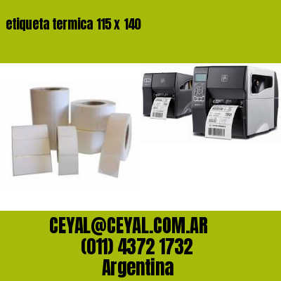 etiqueta termica 115 x 140